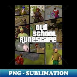 osrs style cover (old school runescape) - decorative sublimation png file