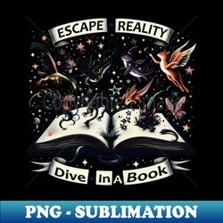 escape reality dive in a book - exclusive sublimation digital file