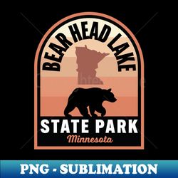 bear head lake state park mn bear - exclusive sublimation digital file