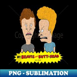 beavis and butt-head faces graphic - trendy sublimation digital download