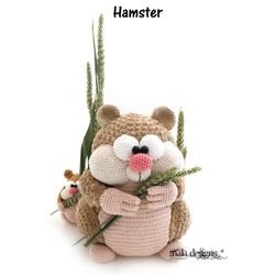 crochet pattern hamster, crochet pattern, amigurumi tutorial pdf in english
