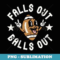 retro falls out balls out football vintage thanksgiving - vintage sublimation png download