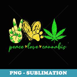 peace love cannabis - png transparent sublimation file
