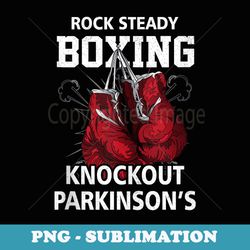 vintage boxing gloves rock steadys boxing knockout parkinson - png transparent sublimation file