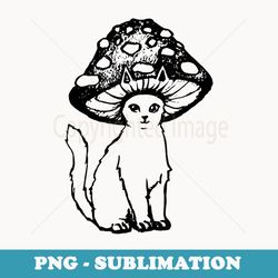 cottagecore cats aesthetic cat mushroom hat kawaii - exclusive sublimation digital file
