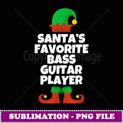 santa's favorite bass guitar player funny christmas hat - exclusive sublimation digital file
