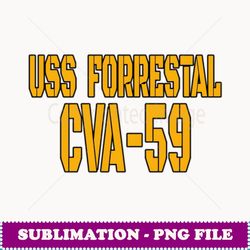 uss forrestal cva59 aircraft carrier veteran front&back - png sublimation digital download