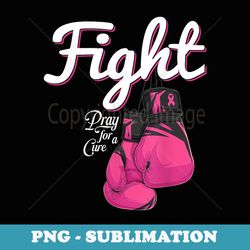 fight breast cancer awareness pink boxing glove fighter - creative sublimation png download