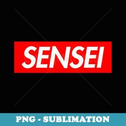 sensei box anime manga japanese - signature sublimation png file