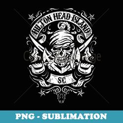 hilton head island sc pirate skull and crossed swords design - special edition sublimation png file