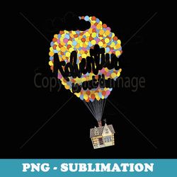 disney pixar up adventure is out there house balloon graphic - artistic sublimation digital file