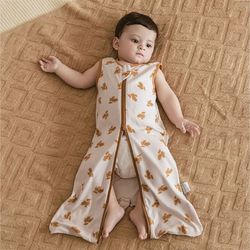 sleeping bag for babies 0-6months newborn baby swaddle removable wrap baby sleep sack t sleeveless for discharge summer