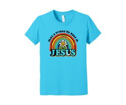 christian tee, what a friend we have in jesus, religious youth shirt, bible school, sunday school, vbs, premium soft you