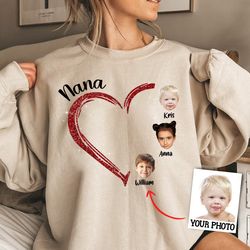 grandmas glitter sweetheart, personalized photo shirt