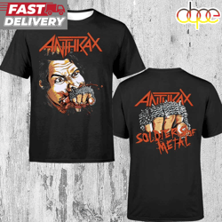 anthrax band fistful of metal music unisex t-shirt