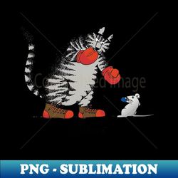 b kliban cat boxing - elegant sublimation png download