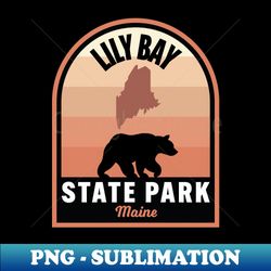 lily bay state park me bear - stylish sublimation digital download