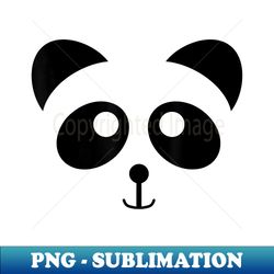 panda bear face halloween costume cute animal t - png sublimation digital download