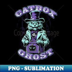 cat box ghost - premium png sublimation file