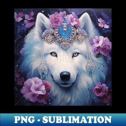 Samoyed Art - Png Sublimation Digital Download