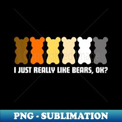 cool rainbow gay bear mens gay pride month - instant png sublimation download