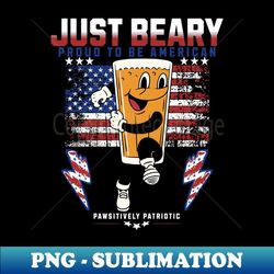 american bear - decorative sublimation png file