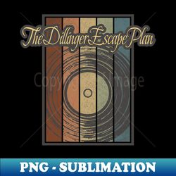 the dillinger escape plan vynil silhouette - high-resolution png sublimation file