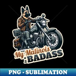 Belgian Malinois Biker - Exclusive Png Sublimation Download
