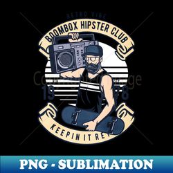 boombox hipster club - signature sublimation png file