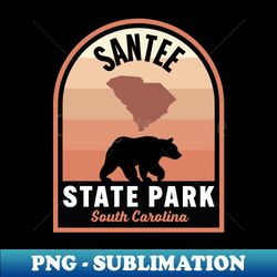 santee state park sc bear - decorative sublimation png file