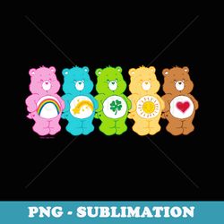 care bears vintage classic rainbow bears group line up - sublimation digital download