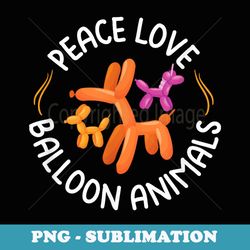 peace love balloon animals - balloon artist balloon twisting