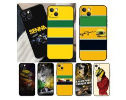 Ayrton Senna F1 Formula 1 Phone Case For iPhone 11 12 13 14 15 Pro Max Mini Case Back Cover