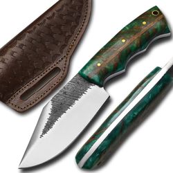 custom handmade high carbon steel knife for fishing, hunting, camping, indoor and outdoor use