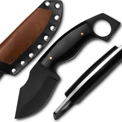 custom handmade high carbon steel knife - hunting knife - 7.5 inches-handmade custom knife - knife for men
