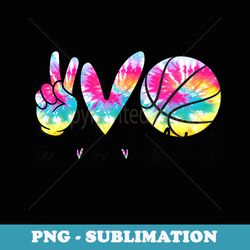 peace love basketball tie dye cute basketball lovers - decorative sublimation png file