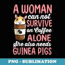 funny guinea pig and coffee graphic girls guinea pig - png transparent sublimation design