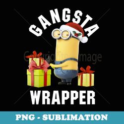 despicable me minions gangsta wrapper portrait - unique sublimation png download