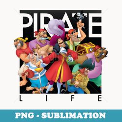 disney pirate life captain hook - special edition sublimation png file