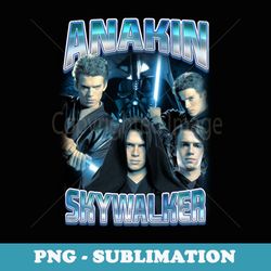 star wars classic anakin skywalker photo collage - png sublimation digital download