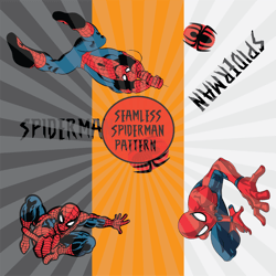 Spiderman Seamless Pattern, Spiderman Png, Spiderman Digital Paper, Spiderman Marvel, Spider man Burst Template