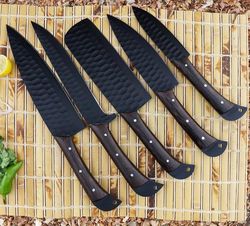 hand forged j2 steel chef set, handmade kitchen knife, steel chef knives, cooking knife, kitchen knives