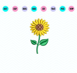Sunflower Embroidery Design-INSTANT DOWNLOAD