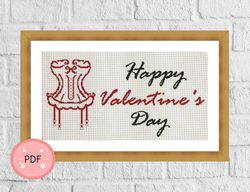 Love Cross Stitch Pattern ,Happy Valentines Day, Romantic,Love Day,Gift For Lover