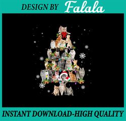 PNG ONLY Cat Tree Lights Christmas Family Meowy Png, Christmas lights Png, Christmas Png, Digital Download