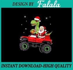 PNG ONLY Christmas Family Matching Santa Truck Dinosaur Png, Christmas T-rex Png, Christmas Png, Digital Download