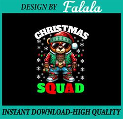 PNG ONLY Hip Hop Christmas Bear Matching Christmas Squad Png, Christmas Animal Santa Beer Png, Christmas Png, Digital Do