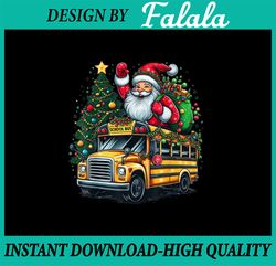 PNG ONLY Christmas Tree School Bus Driver Png, Christmas Bus Driver Santa Png, Christmas Png, Digital Download