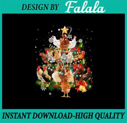 PNG ONLY Chicken Tree Light Christmas Matching Family Chickens Png, Chicken Christmas Light Png, Christmas Png, Digital
