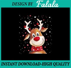 PNG ONLY Rudolph Red Nose Sa-nta Cla-us's Reindeer Png, Christmas Reindeer Santa Png, Christmas Png, Digital Download